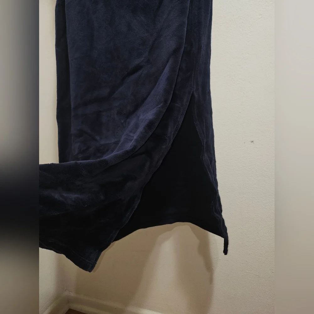 NWT Juicy Couture Velour Tank Dress Dark Blue Regal High Neck Small - Picture 6 of 9